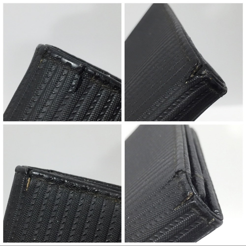 Bvlgari black canvas and leather bifold wallet - Picture 4 of 12